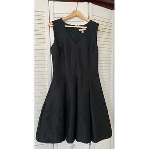 Sleeveless black cocktail dress